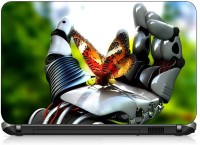 VI Collections ROBOT HAND IN BUTTERFLY pvc Laptop Decal 15.6   Laptop Accessories  (VI Collections)