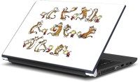 Rangeele Inkers Calvin And Hobbes Dancing Vinyl Laptop Decal 15.6   Laptop Accessories  (Rangeele Inkers)
