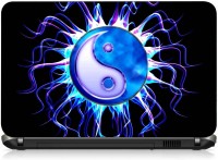 VI Collections YING YANG BLUE PRINTED pvc Laptop Decal 15.6   Laptop Accessories  (VI Collections)