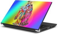 ezyPRNT Colorful Radha Krishna (15 to 15.6 inch) Vinyl Laptop Decal 15   Laptop Accessories  (ezyPRNT)