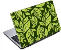 ezyPRNT Green Leaves Floral Pattern (14 to 14.9 inch) Vinyl Laptop Decal 14   Laptop Accessories  (ezyPRNT)