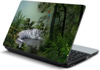View Psycho Art White Tiger In Garden Vinyl Laptop Decal 15.6 Laptop Accessories Price Online(Psycho Art)
