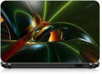 View VI Collections GOLDEN GREEN ABSTRACT pvc Laptop Decal 15.6 Laptop Accessories Price Online(VI Collections)