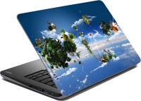 meSleep Sky Blue Angel Abstract Flowers Vinyl Laptop Decal 15.6   Laptop Accessories  (meSleep)