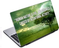 ezyPRNT The True Quotation for Humans Motivational Quote (14 to 14.9 inch) Vinyl Laptop Decal 14   Laptop Accessories  (ezyPRNT)