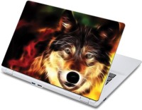 ezyPRNT fire wolf (13 inch) Vinyl Laptop Decal 13   Laptop Accessories  (ezyPRNT)
