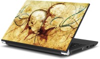 ezyPRNT Skull and Abstract J (15 to 15.6 inch) Vinyl Laptop Decal 15   Laptop Accessories  (ezyPRNT)