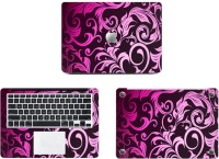 Swagsutra Pinkity Floral Vinyl Laptop Decal 11   Laptop Accessories  (Swagsutra)