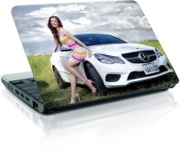 Shopmania Girl With Car Vinyl Laptop Decal 15.6   Laptop Accessories  (Shopmania)