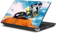 Rangeele Inkers Biker Doing Stunt Vinyl Laptop Decal 15.6   Laptop Accessories  (Rangeele Inkers)