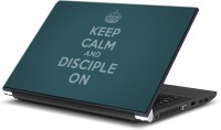 ezyPRNT Keep Calm and Disciple On (15 to 15.6 inch) Vinyl Laptop Decal 15   Laptop Accessories  (ezyPRNT)