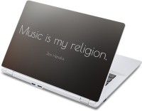 ezyPRNT Music is my Religion (13 to 13.9 inch) Vinyl Laptop Decal 13   Laptop Accessories  (ezyPRNT)