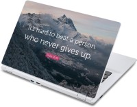 ezyPRNT Who never gives up Motivation Quote (13 to 13.9 inch) Vinyl Laptop Decal 13   Laptop Accessories  (ezyPRNT)