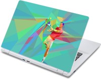 ezyPRNT Lawn Tennis Sports Abstract Play (13 to 13.9 inch) Vinyl Laptop Decal 13   Laptop Accessories  (ezyPRNT)