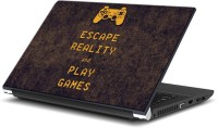 ezyPRNT Escape Reality and Play Games (13 to 13.9 inch) Vinyl Laptop Decal 13   Laptop Accessories  (ezyPRNT)