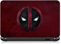 VI Collections RED ROUND MASK pvc Laptop Decal 15.6   Laptop Accessories  (VI Collections)