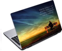 ezyPRNT Travel and Tourism Emerson Quote (14 to 14.9 inch) Vinyl Laptop Decal 14   Laptop Accessories  (ezyPRNT)