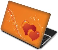 Shopmania Orange Hearts Vinyl Laptop Decal 15.6   Laptop Accessories  (Shopmania)