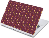 ezyPRNT Candle's Flame Pattern (13 to 13.9 inch) Vinyl Laptop Decal 13   Laptop Accessories  (ezyPRNT)