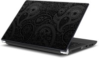ezyPRNT Black Piesley Pattern (15 to 15.6 inch) Vinyl Laptop Decal 15   Laptop Accessories  (ezyPRNT)