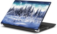 ezyPRNT Snow Forest With Full Moon (15 to 15.6 inch) Vinyl Laptop Decal 15   Laptop Accessories  (ezyPRNT)