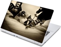 ezyPRNT Ice Hockey Aggressive Sports (13 to 13.9 inch) Vinyl Laptop Decal 13   Laptop Accessories  (ezyPRNT)