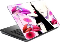 meSleep Pink Floral Vinyl Laptop Decal 15.1   Laptop Accessories  (meSleep)