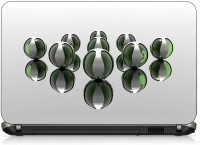 VI Collections 9 GREEN BALLS pvc Laptop Decal 15.6   Laptop Accessories  (VI Collections)