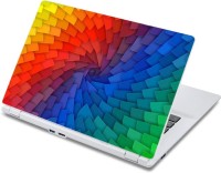ezyPRNT Colorful Paper Spiral Pattern (13 to 13.9 inch) Vinyl Laptop Decal 13   Laptop Accessories  (ezyPRNT)