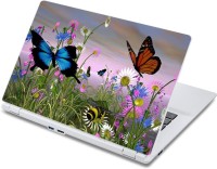 ezyPRNT The Plants in Heaven with Wonderful Butterflies (13 to 13.9 inch) Vinyl Laptop Decal 13   Laptop Accessories  (ezyPRNT)
