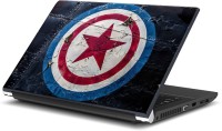 View Rangeele Inkers Captain America Shield Print Vinyl Laptop Decal 15.6 Laptop Accessories Price Online(Rangeele Inkers)