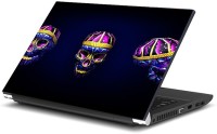 Dadlace Skull Art Vinyl Laptop Decal 15.6   Laptop Accessories  (Dadlace)