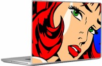 Swagsutra Girl With a Green Eyes Laptop Skin/Decal For 15.6 Inch Laptop Vinyl Laptop Decal 15   Laptop Accessories  (Swagsutra)