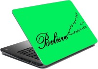 meSleep Green Believe Vinyl Laptop Decal 15.1   Laptop Accessories  (meSleep)