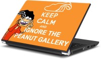 ezyPRNT Keep Calm and Ignore the Peanut Gallery (14 to 14.9 inch) Vinyl Laptop Decal 14   Laptop Accessories  (ezyPRNT)