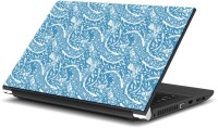 ezyPRNT Floral Blue Pattern (15 to 15.6 inch) Vinyl Laptop Decal 15   Laptop Accessories  (ezyPRNT)