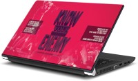 ezyPRNT Enemy Quote (14 to 14.9 inch) Vinyl Laptop Decal 14   Laptop Accessories  (ezyPRNT)