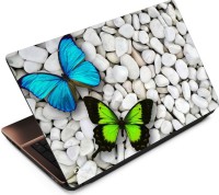 FineArts Butterfly White Rocks Vinyl Laptop Decal 15.6   Laptop Accessories  (FineArts)