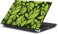 ezyPRNT Green Leaves Floral Pattern (15 to 15.6 inch) Vinyl Laptop Decal 15   Laptop Accessories  (ezyPRNT)