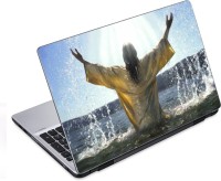 ezyPRNT Jesus in Water (14 to 14.9 inch) Vinyl Laptop Decal 14   Laptop Accessories  (ezyPRNT)