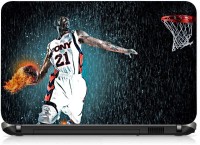 VI Collections THROUGH IN BASKET BALL PVC Laptop Decal 15.6   Laptop Accessories  (VI Collections)