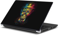 ezyPRNT Skull and Abstract L (15 to 15.6 inch) Vinyl Laptop Decal 15   Laptop Accessories  (ezyPRNT)