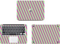 Swagsutra Colorful Stripes Vinyl Laptop Decal 11   Laptop Accessories  (Swagsutra)