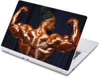 ezyPRNT Oiled Muscular Back View Body Builder (13 to 13.9 inch) Vinyl Laptop Decal 13   Laptop Accessories  (ezyPRNT)