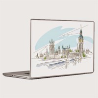 Theskinmantra London Sketch Universal Size Vinyl Laptop Decal 15.6   Laptop Accessories  (Theskinmantra)