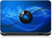 View VI Collections BLACK ROUND BLUE GRADIENT pvc Laptop Decal 15.6 Laptop Accessories Price Online(VI Collections)