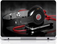 Finest Headphone With Mobile Vinyl Laptop Decal 15.6   Laptop Accessories  (Finest)