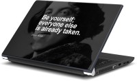 Rangeele Inkers Oscar Wilde Quotes Vinyl Laptop Decal 15.6   Laptop Accessories  (Rangeele Inkers)