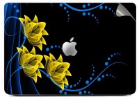 Swagsutra Yellow flowers Vinyl Laptop Decal 15   Laptop Accessories  (Swagsutra)