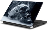 Dadlace Skull Smoke Vinyl Laptop Decal 15.6   Laptop Accessories  (Dadlace)